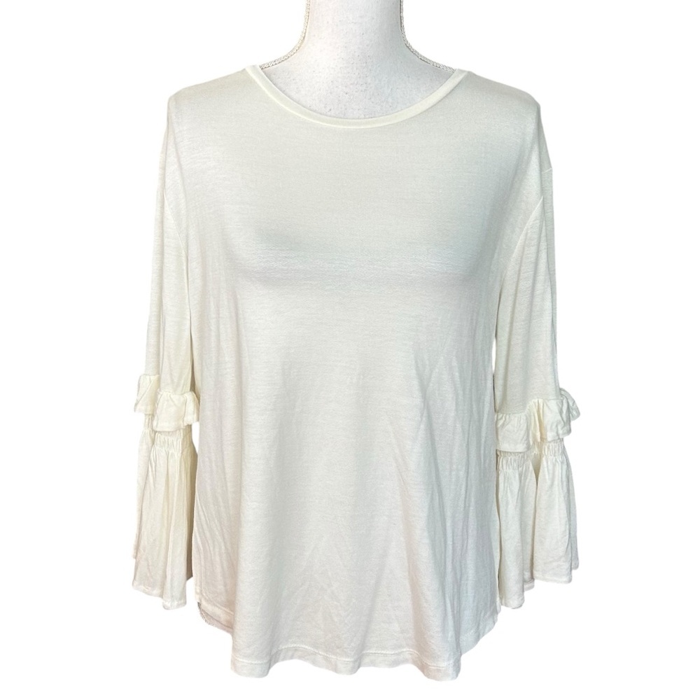 Alexander Jordan Long Bell Sleeve Solid Casual Top Women’s SZ Small‎ Boho NEW